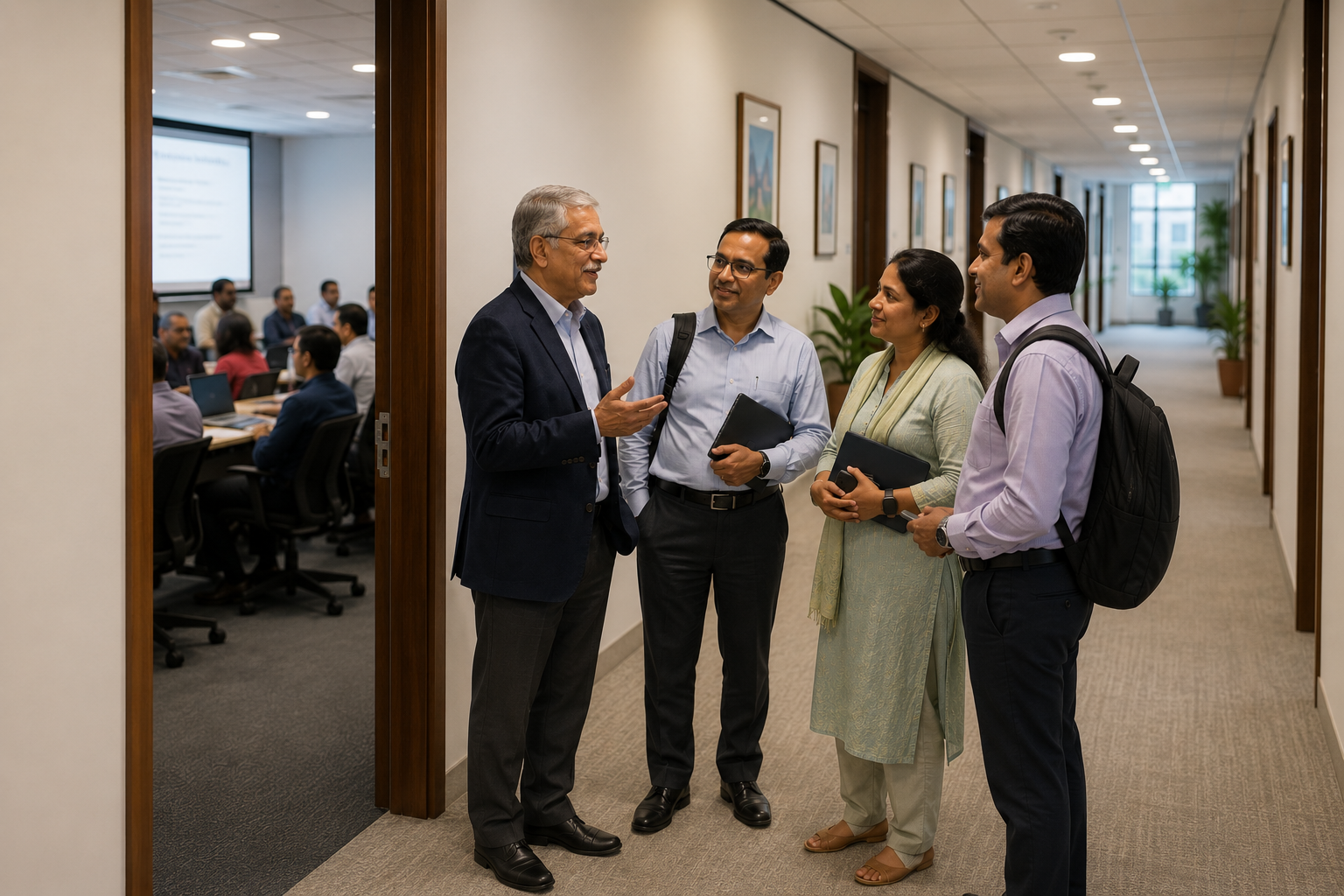 IIFR faculty and participants in discussion